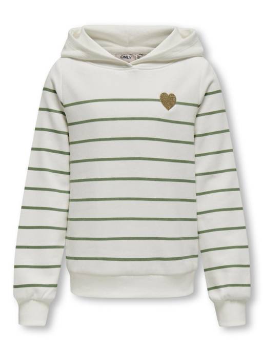 KIDS ONLY KOGADELLE L/S STRIPE HOOD CS SWT NOOS