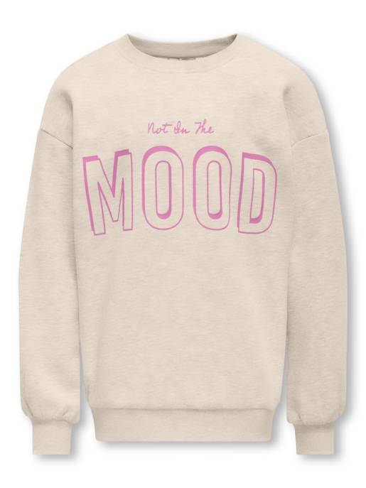 KIDS ONLY KOGAUDREY L/S OVERSIZE O-NECK FF SWT