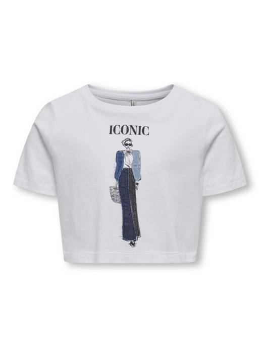 KIDS ONLY KOGEMMA LIFE REG S/S CROPPED TOP BOX JRS
