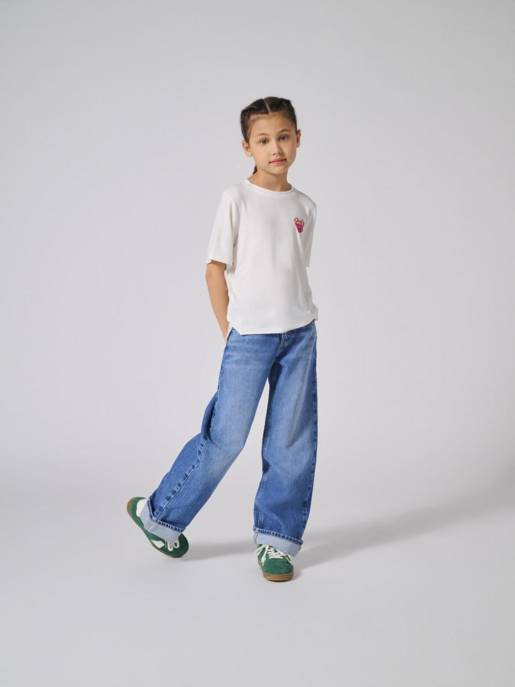 KIDS ONLY KOGHOPE LOOSE WIDE FOLD UP JEANS DNM CRO