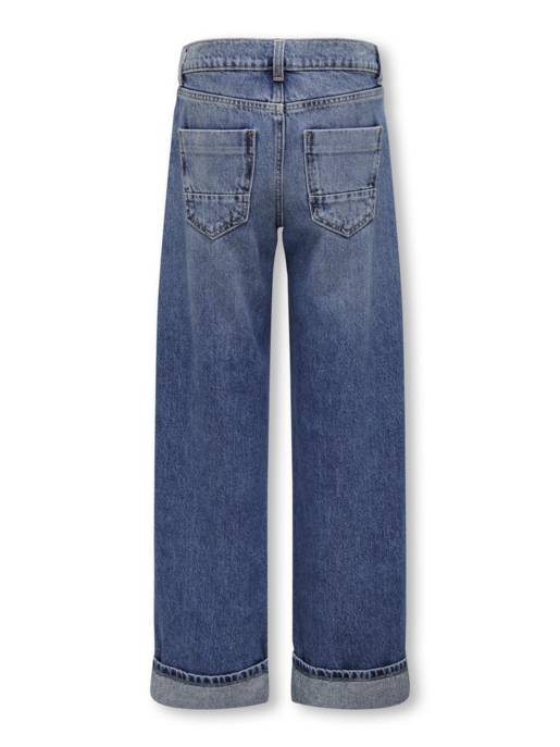KIDS ONLY KOGHOPE LOOSE WIDE FOLD UP JEANS DNM CRO