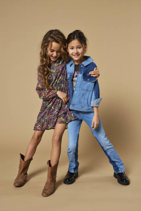 KIDS ONLY KOGRACHEL L/S AOP DRESS PTM