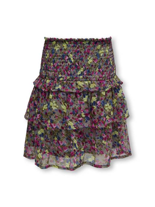 KIDS ONLY KOGRACHEL SMOCK AOP SKIRT PTM