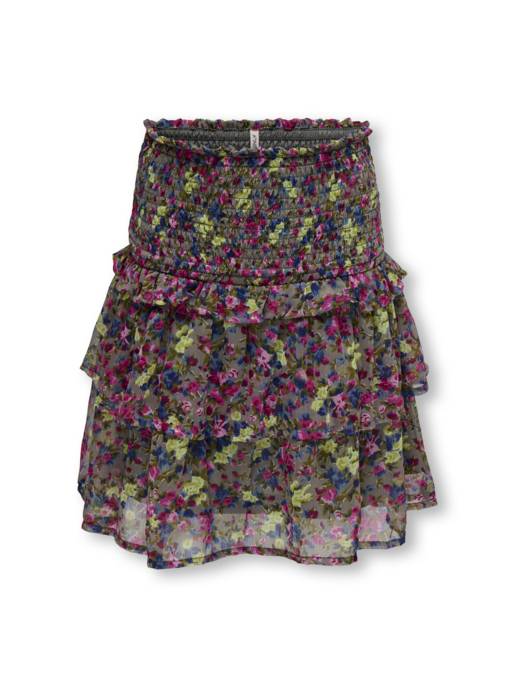 KIDS ONLY KOGRACHEL SMOCK AOP SKIRT PTM