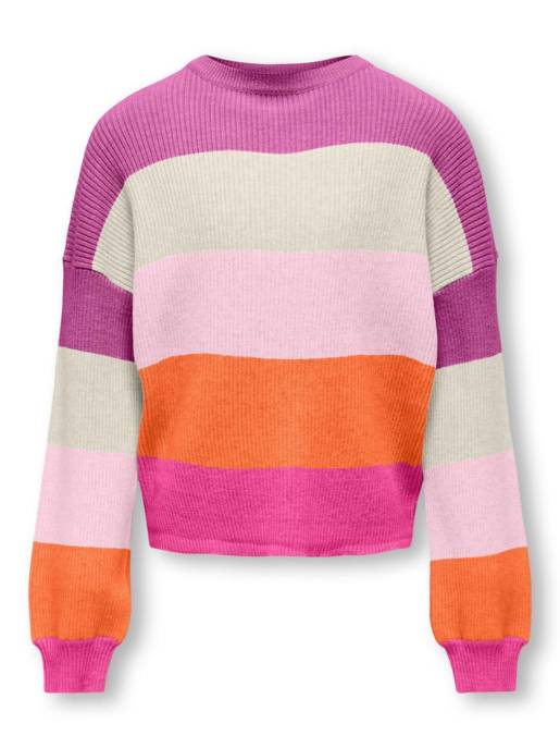 KIDS ONLY KOGSANDY L/S STRIPE PULLOVER KNT NO