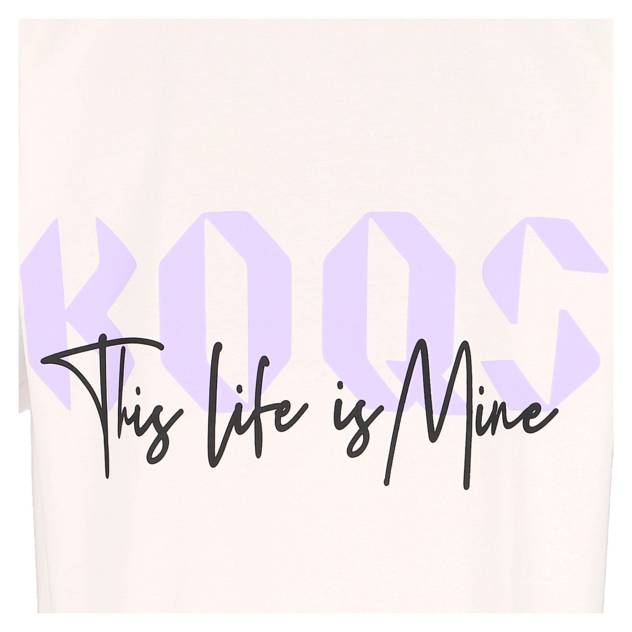 KOQS Backprint T-Shirt "This Life Is Mine"