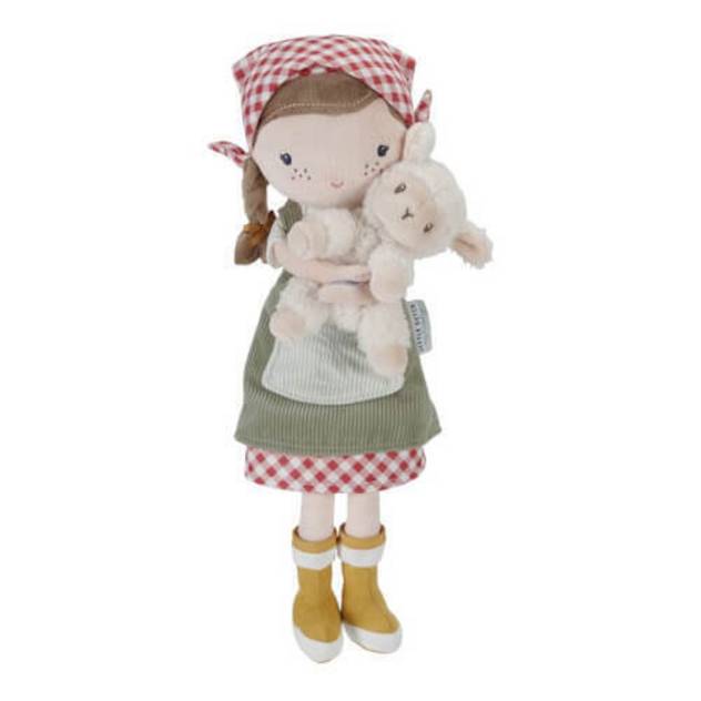 LITTLE DUTCH Kuschelpuppe farmer Rosa mit Schaf 35cm