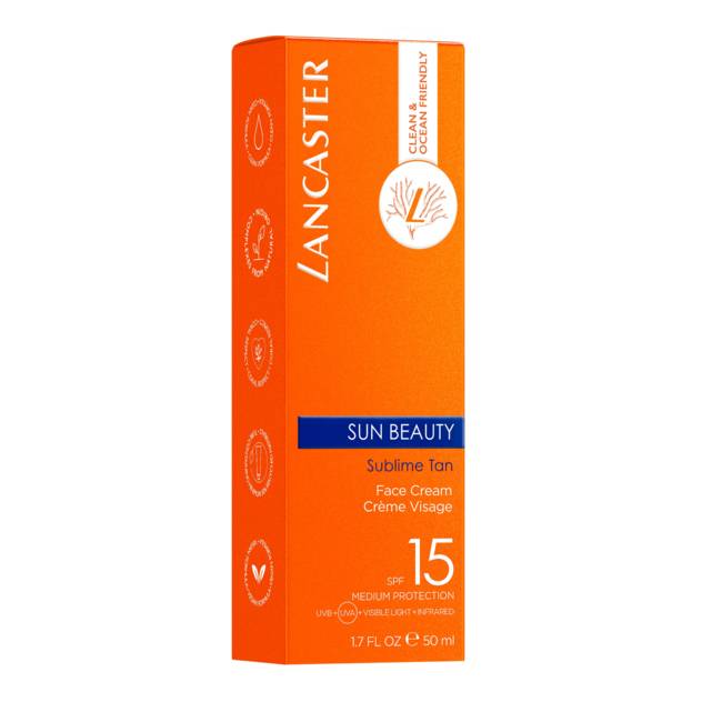 LANCASTER "Sun Beauty Face" Cream SPF15 50 Ml