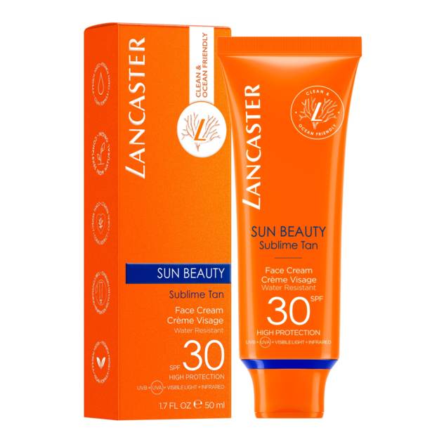 LANCASTER "Sun Beauty Face" Cream SPF30 50 Ml