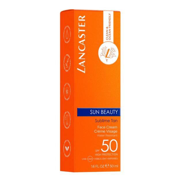 LANCASTER "Sun Beauty Face" Cream SPF50 50 Ml