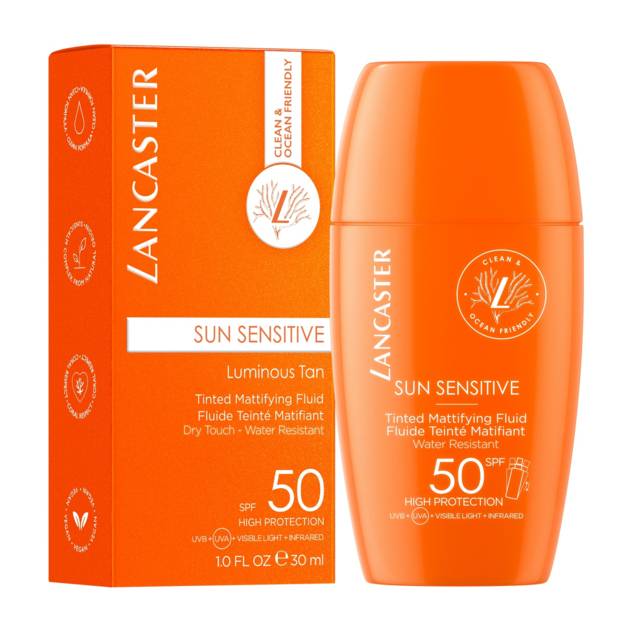 LANCASTER "Sun Sensitive" Matt Fluid SPF50 30 Ml