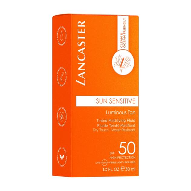 LANCASTER "Sun Sensitive" Matt Fluid SPF50 30 Ml