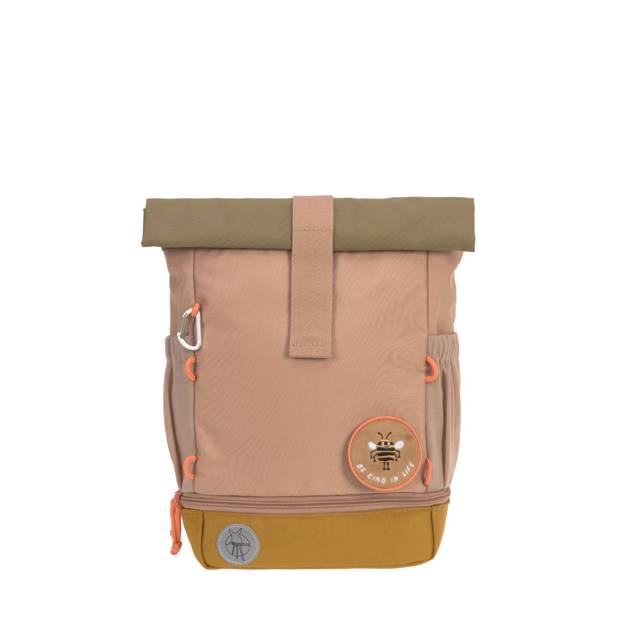 LÄSSIG Mini Rolltop Backpack Nature hazelnut