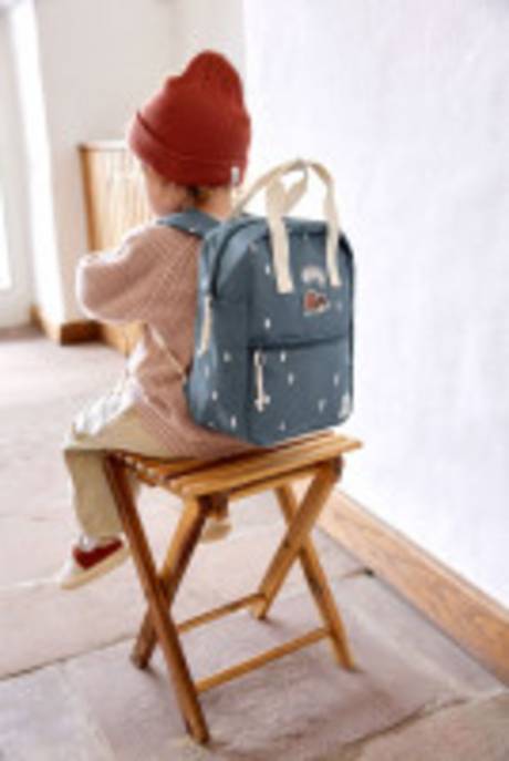LÄSSIG Mini Square Backpack Happy Prints Midnight