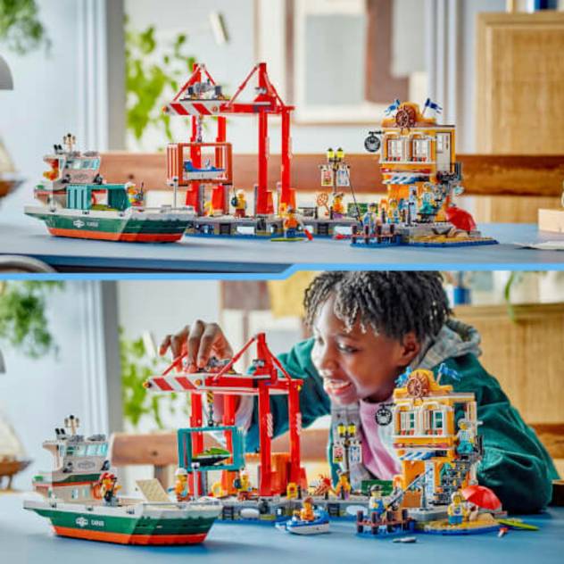 Lego City 60422 Hafen Mit Frachtschiff V29