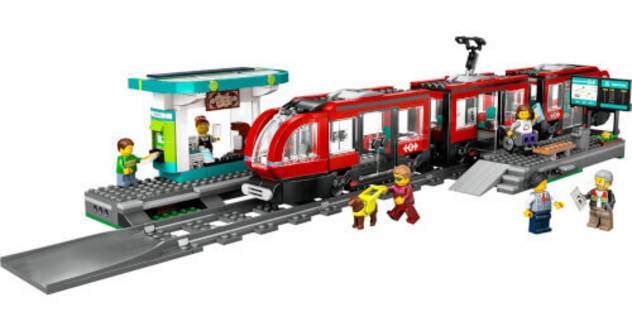 Lego City 60423 Straßenbahn Mit Haltestelle