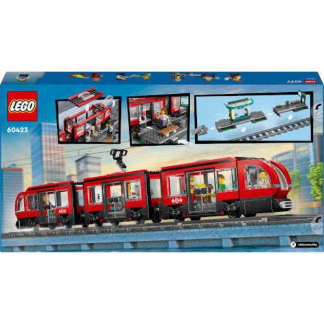 Lego City 60423 Straßenbahn Mit Haltestelle