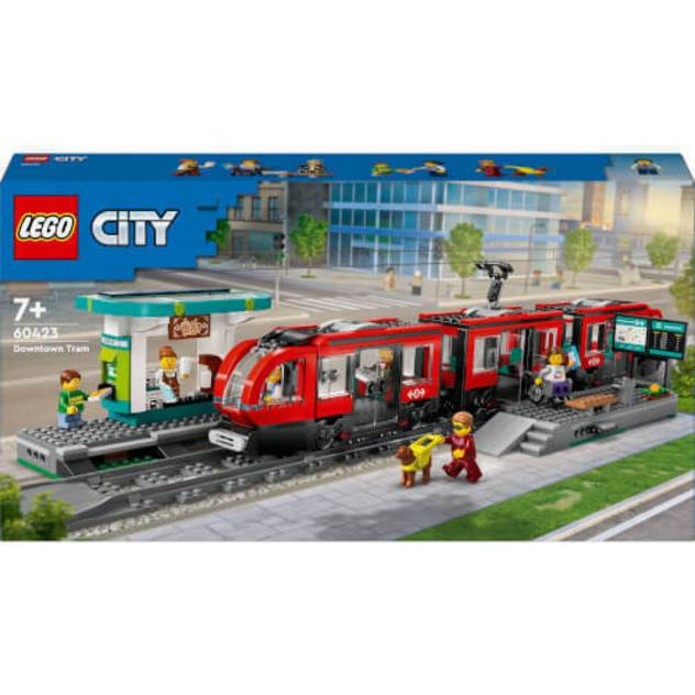 Lego City 60423 Straßenbahn mit Haltestelle