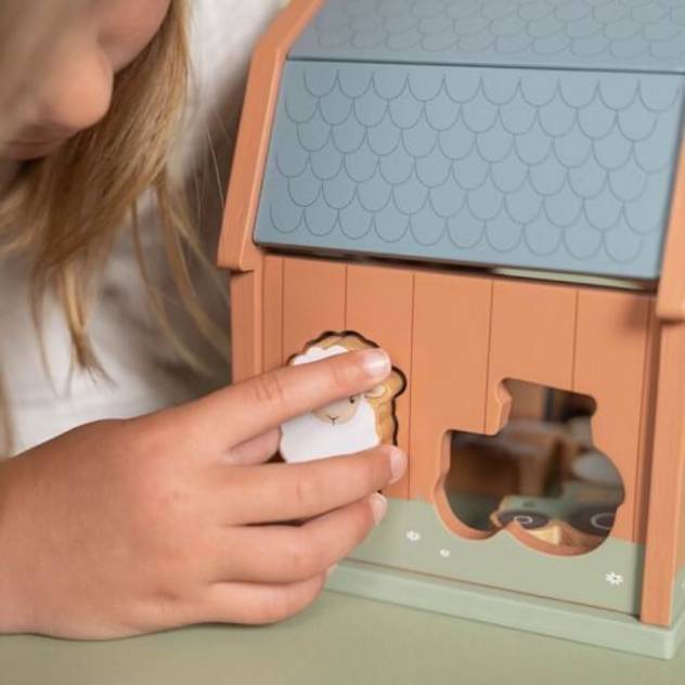 LITTLE DUTCH Formen-Steckspiel Little Farm FSC