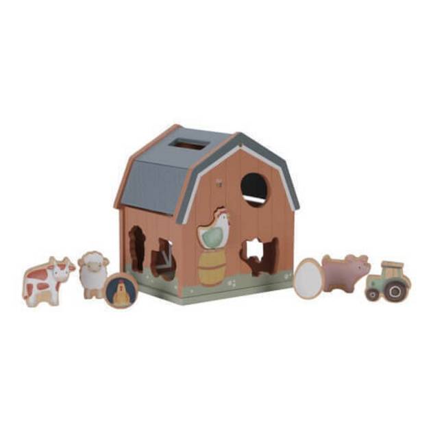 LITTLE DUTCH Formen-Steckspiel Little Farm FSC