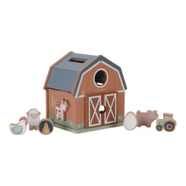 LITTLE DUTCH Formen-Steckspiel Little Farm FSC