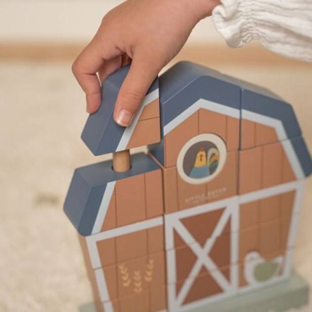 LITTLE DUTCH Little Farm Stapelspiel FSC