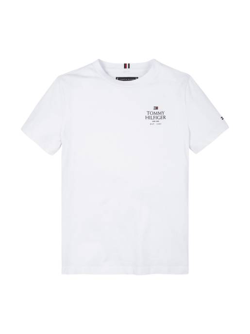 Tommy Hilfiger Logo Print T-Shirt - Rundhals, Baumwolle