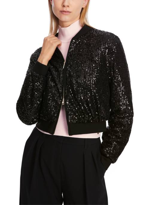 MARC CAIN Blouson-Jacke Aus Wolle Und Kaschmir