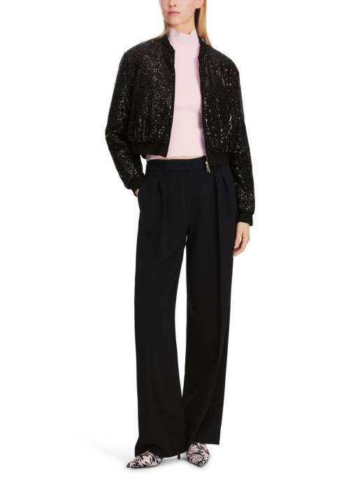 MARC CAIN Blouson-Jacke Aus Wolle Und Kaschmir