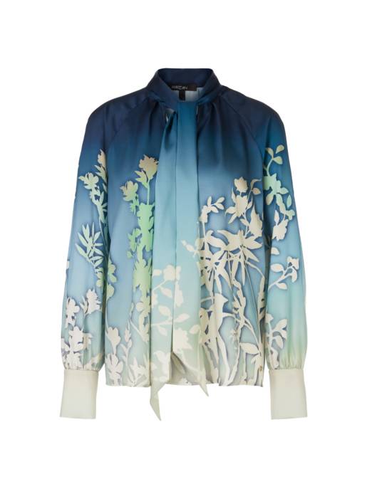 MARC CAIN Bluse mit floralem Silhouetten-Motiv
