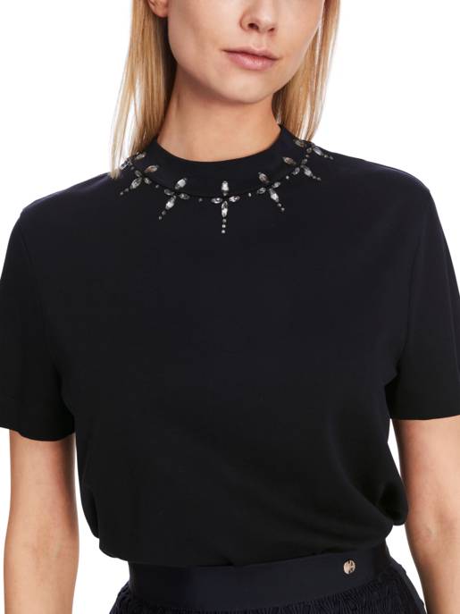 MARC CAIN T-Shirt Mit Strass-Details
