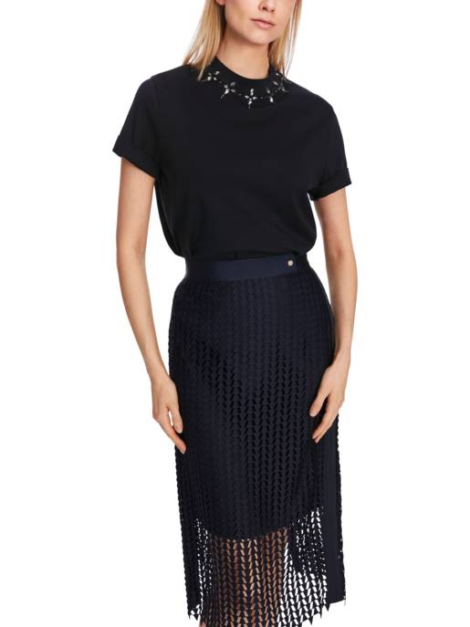 MARC CAIN T-Shirt Mit Strass-Details