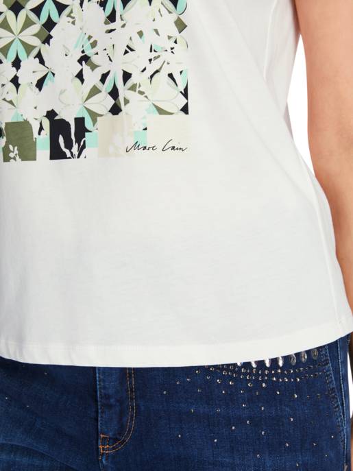 MARC CAIN T-Shirt "Rethink Together - Mit Strass