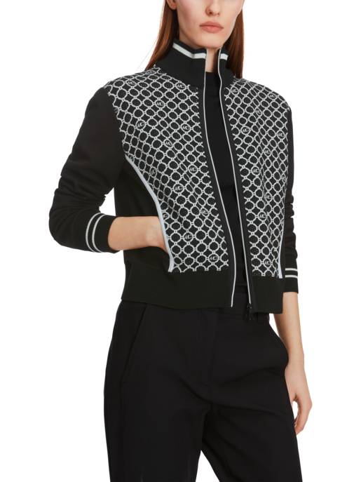 MARC CAIN Zipp-Cardigan Knitted In Germany