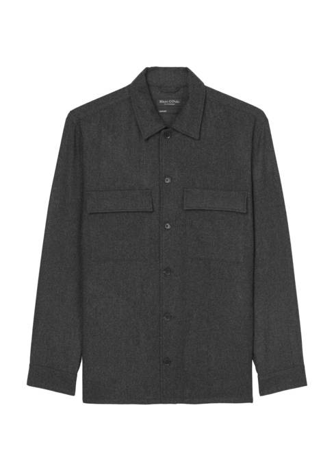 Marc O'Polo Overshirt with bowling collar