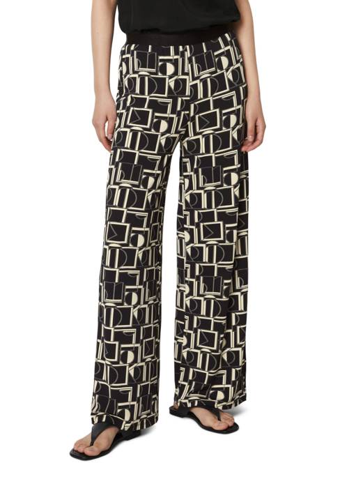 Marc O'Polo Weite Jersey-Hose Mit Allover-Print