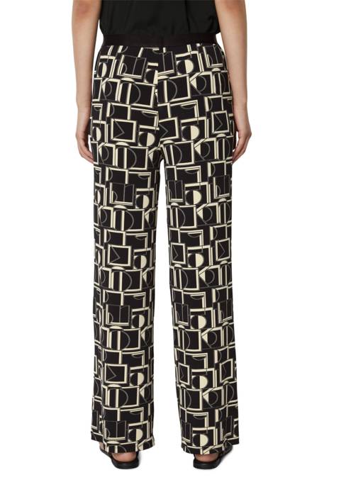 Marc O'Polo Weite Jersey-Hose Mit Allover-Print