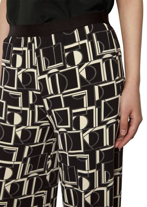 Marc O'Polo Weite Jersey-Hose Mit Allover-Print