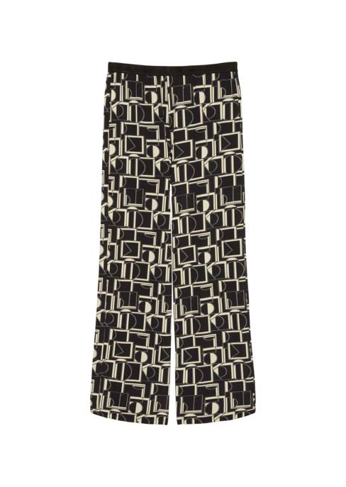 Marc O'Polo Weite Jersey-Hose mit Allover-Print