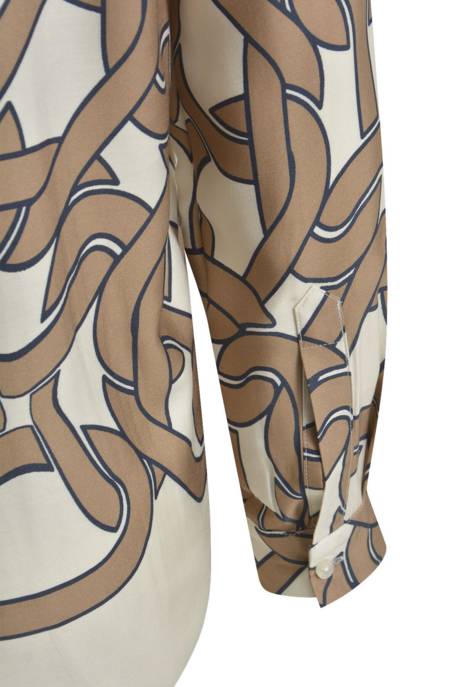 MILANO ITALY BLOUSE W COLLAR AND PLACKET AE 1/1