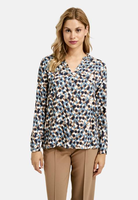 MILANO ITALY V-NECK BLOUSE
