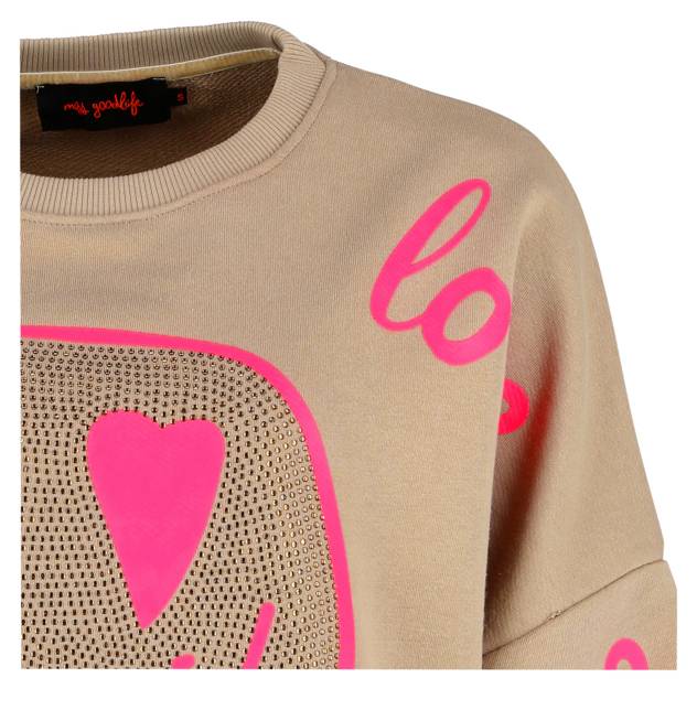 Miss Goodlife Sweater "Love Heartface"