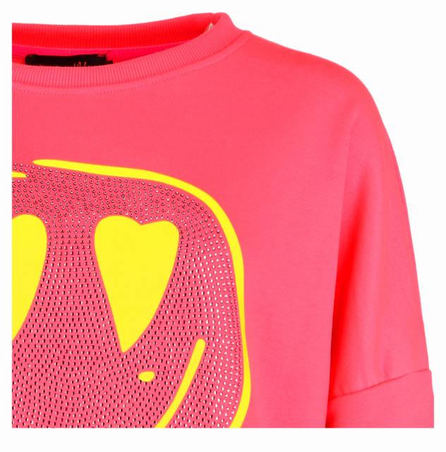 Miss Goodlife Sweatshirt "Famous Heartface Strass"
