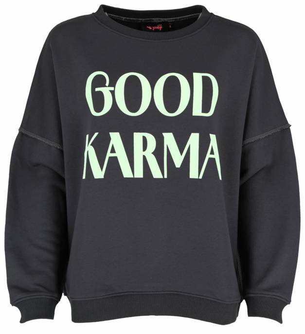 miss goodlife Sweatshirt "Good Karma Good Luck"