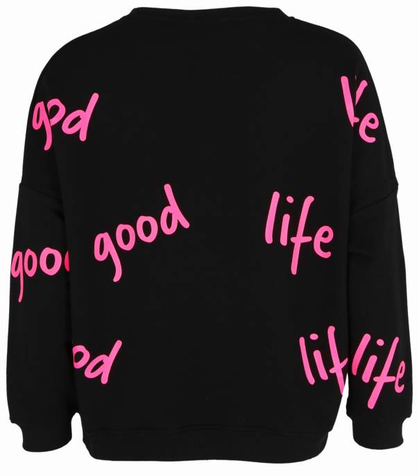 Miss Goodlife Sweatshirt "L(i)ebe Strass"