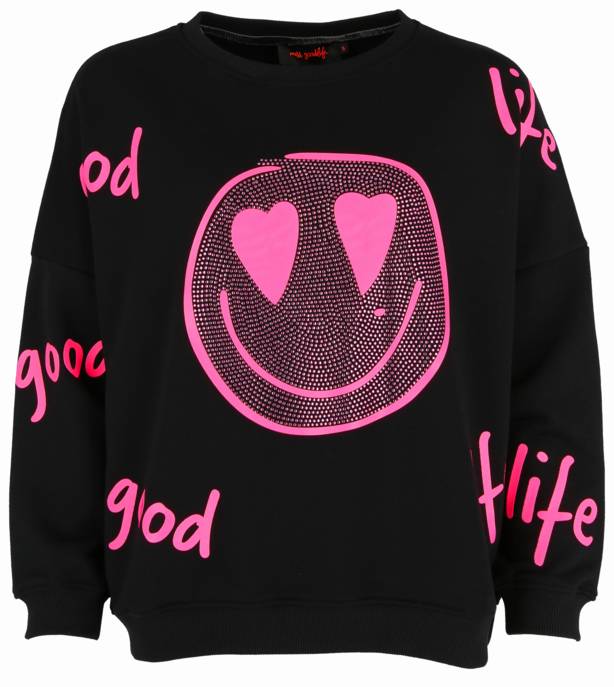 miss goodlife Sweatshirt "L(i)ebe Strass"