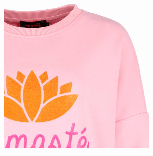 Miss Goodlife Sweatshirt "Roundneck Namaste Glitzer"