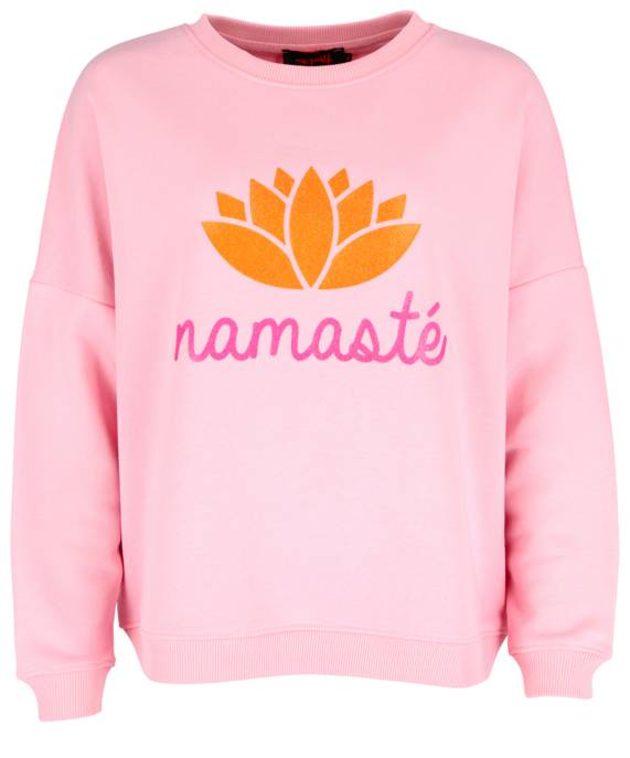 miss goodlife Sweatshirt "Roundneck Namaste Glitzer"