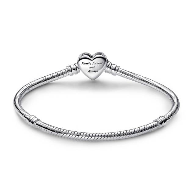 PANDORA Moments Schlangen-Gliederarmband Mit Funklendem Unendlichkeits-Herzverschluss