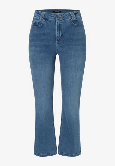 More & More Blue Denim Cropped Kickflare